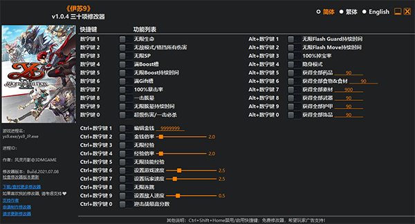伊苏9修改器下载 v1.0.4