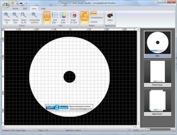 Soft4Boost Disc Cover Studio(光盘封面制作软件) 7.2.5.889官方版 Soft4Boost Disc Cover Studio(光盘封面制作软件) 7.2.5.889官方版